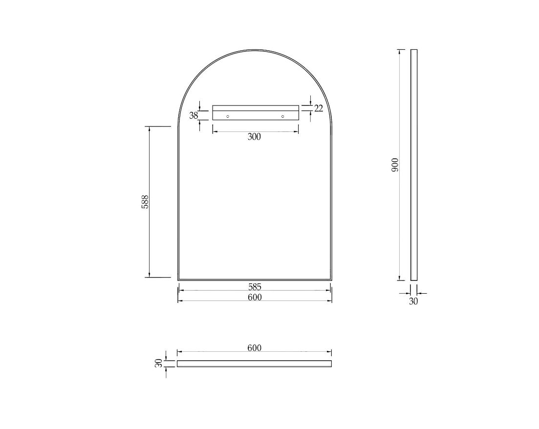 Arched black mirror specs 1