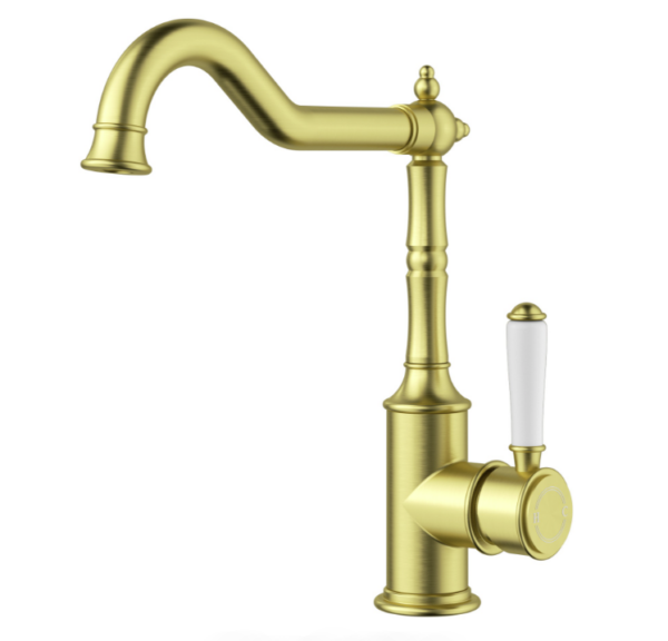 Ikon | Clasico Brushed Gold  Sink Mixer