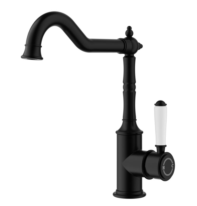 Ikon | Clasico Matte Black  Sink Mixer