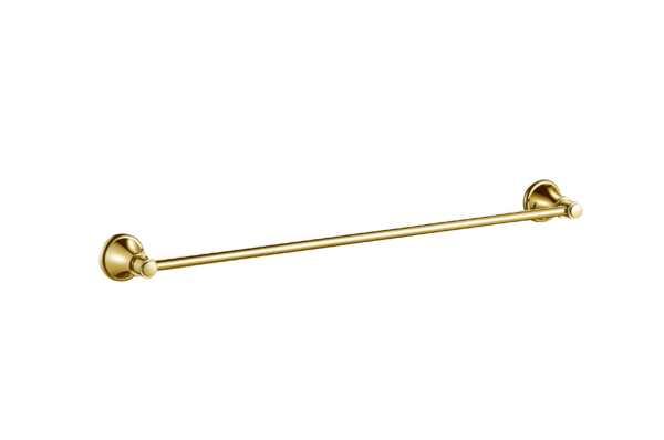 Ikon | Clasico  Brushed Gold  Single Towel Rail 800mm