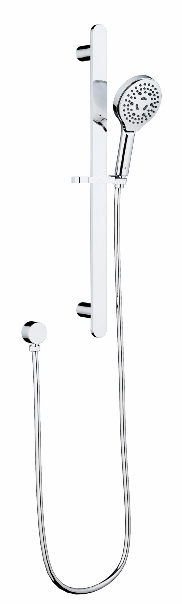 Ikon | Kara  Round Sliding Chrome Shower Rail