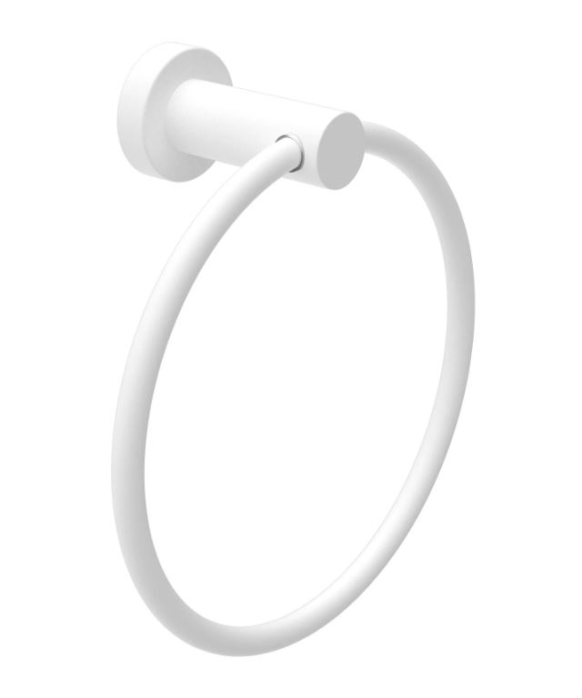 Nero | Mecca Matte White  Hand Towel Ring