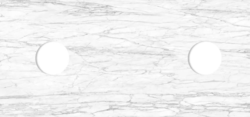 Cloudy Carrara Stone Top 20mm