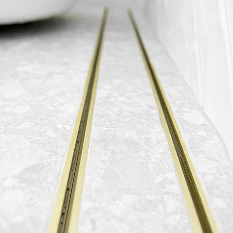 Gold tile insert floor waste 2