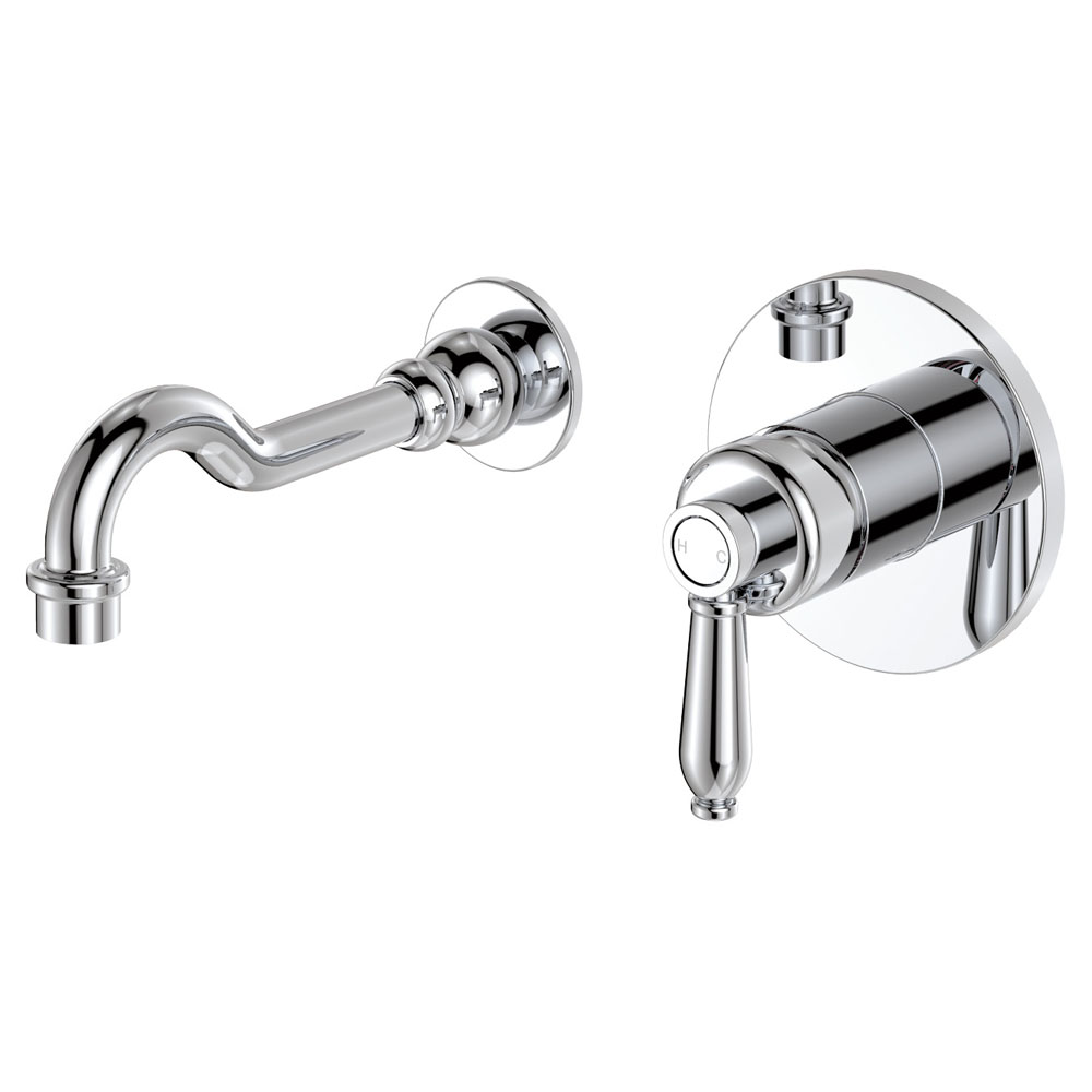 Eleanor | Chrome Wall Basin Mixer