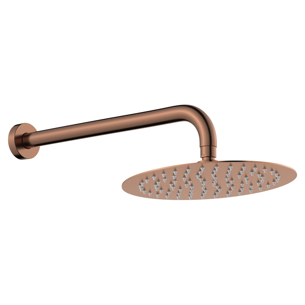 Kaya | Brushed Copper Shower Arm Set