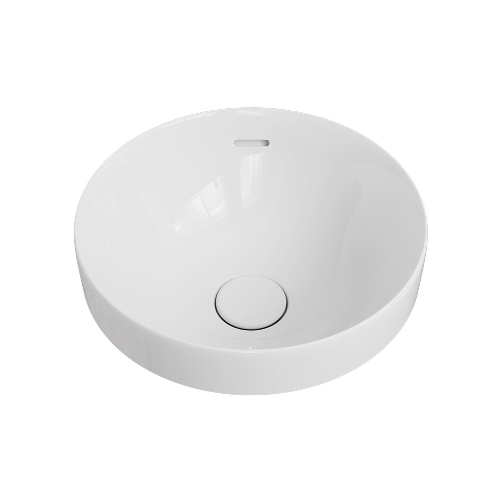 Fienza | Aluca Round Gloss White Semi-Inset Basin